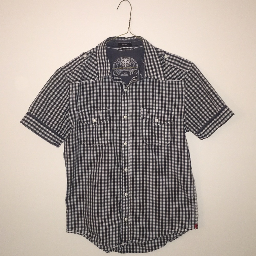 Express short sleeved button down